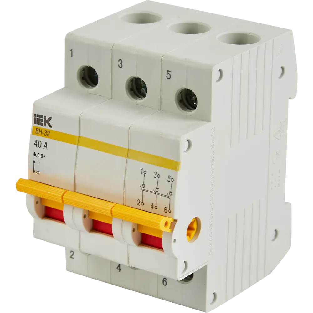 Дифференциальный автомат IEK ВН-32 3P 40А - защита от токов утечки и перегрузки 87762174 STLM-1457572