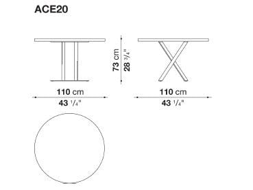 Круглый стол из стали и дерева B&B Italia Project AC Executive ARCH-00070639 - Вид №16