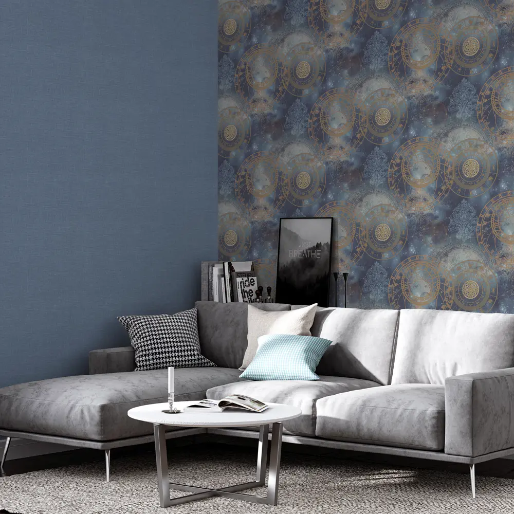 Обои флизелиновые Home Color Zodiac синие 1.06 м HC71450-66 STLM-2196175 - Вид №3