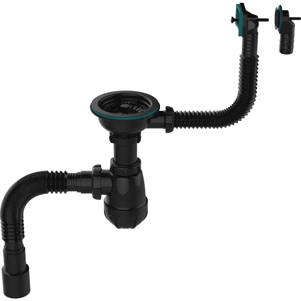 Сифон для мойки Aquant 3 1/2" полипропилен STLM-2165516