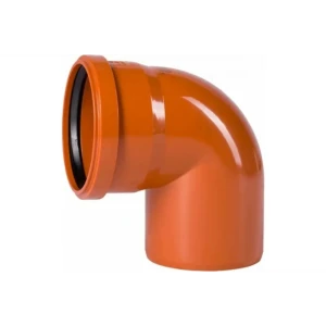 Отвод Хемкор d200 мм 87° пластиковый для наружной канализации