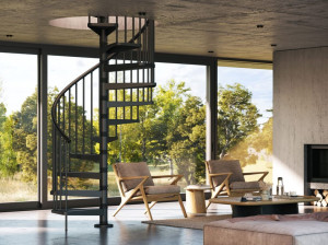 Стальная модульная спиральная винтовая лестница