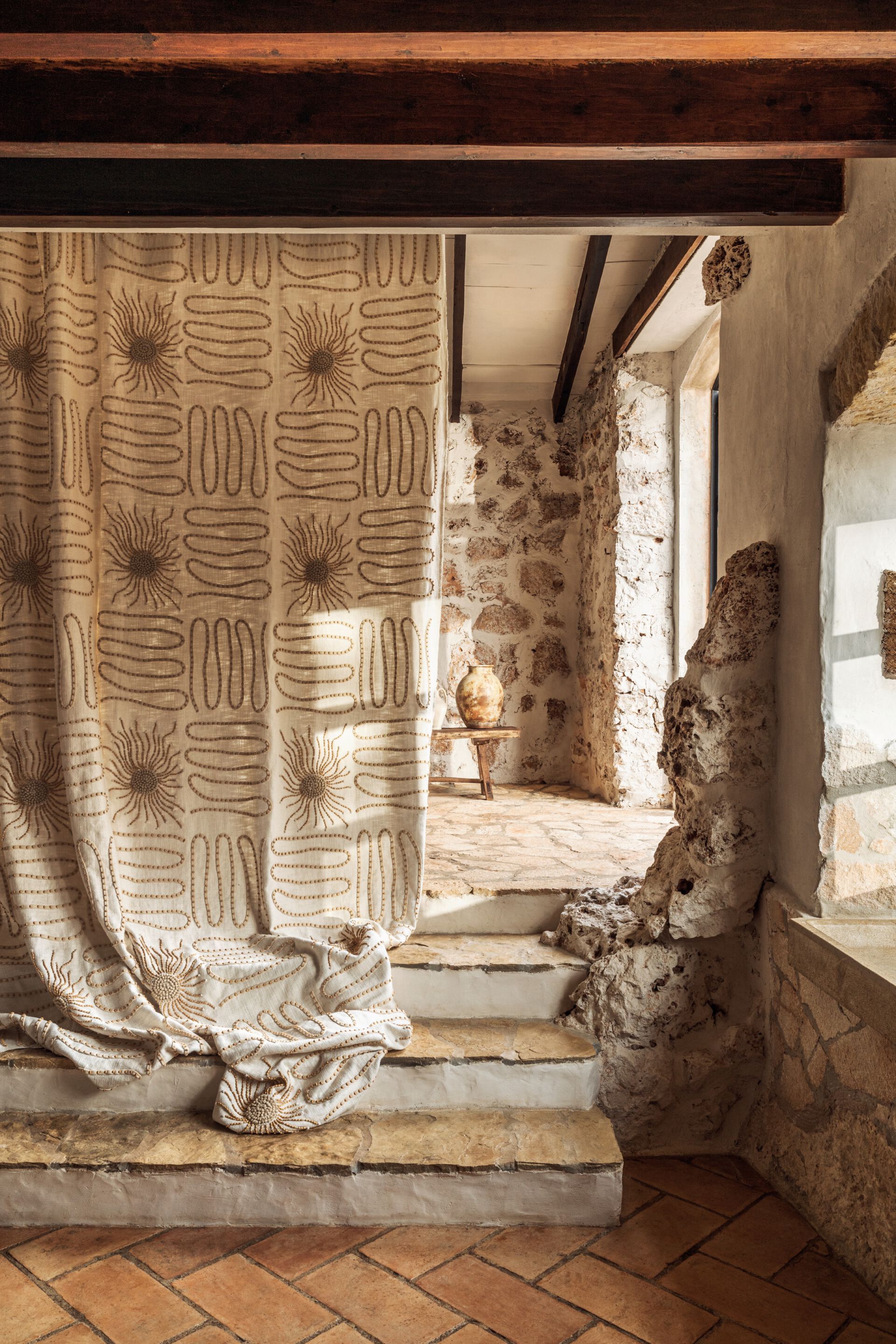 Хлопчатобумажная и льняная ткань для штор Élitis Baléares ARCH-00025812