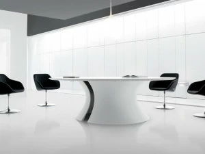 Martex Круглый лакированный стол для совещаний Ola