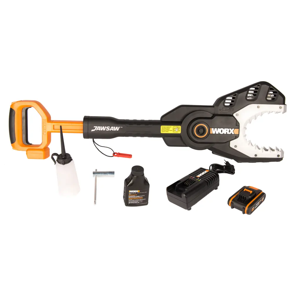 Аккумуляторная пила WORX Jawsaw WG329E.5 20 В шина 15 см АКБ и ЗУ в комплекте STLM-2111884 - Вид №1