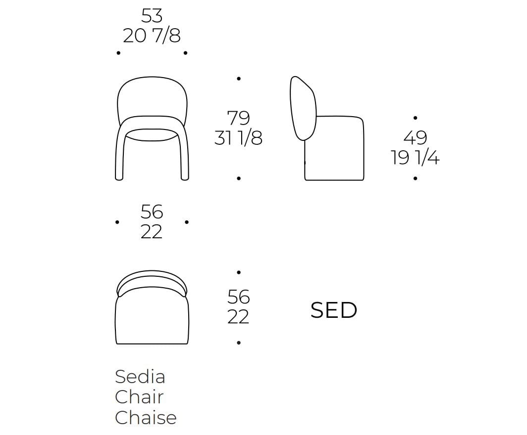 Стул с мягкой тканью Liu Jo Living Collection ARCH-00148839 - Вид №6