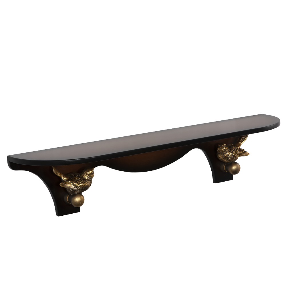 13067 Полка Гармония большая Орех BOGACHO 4627179652401