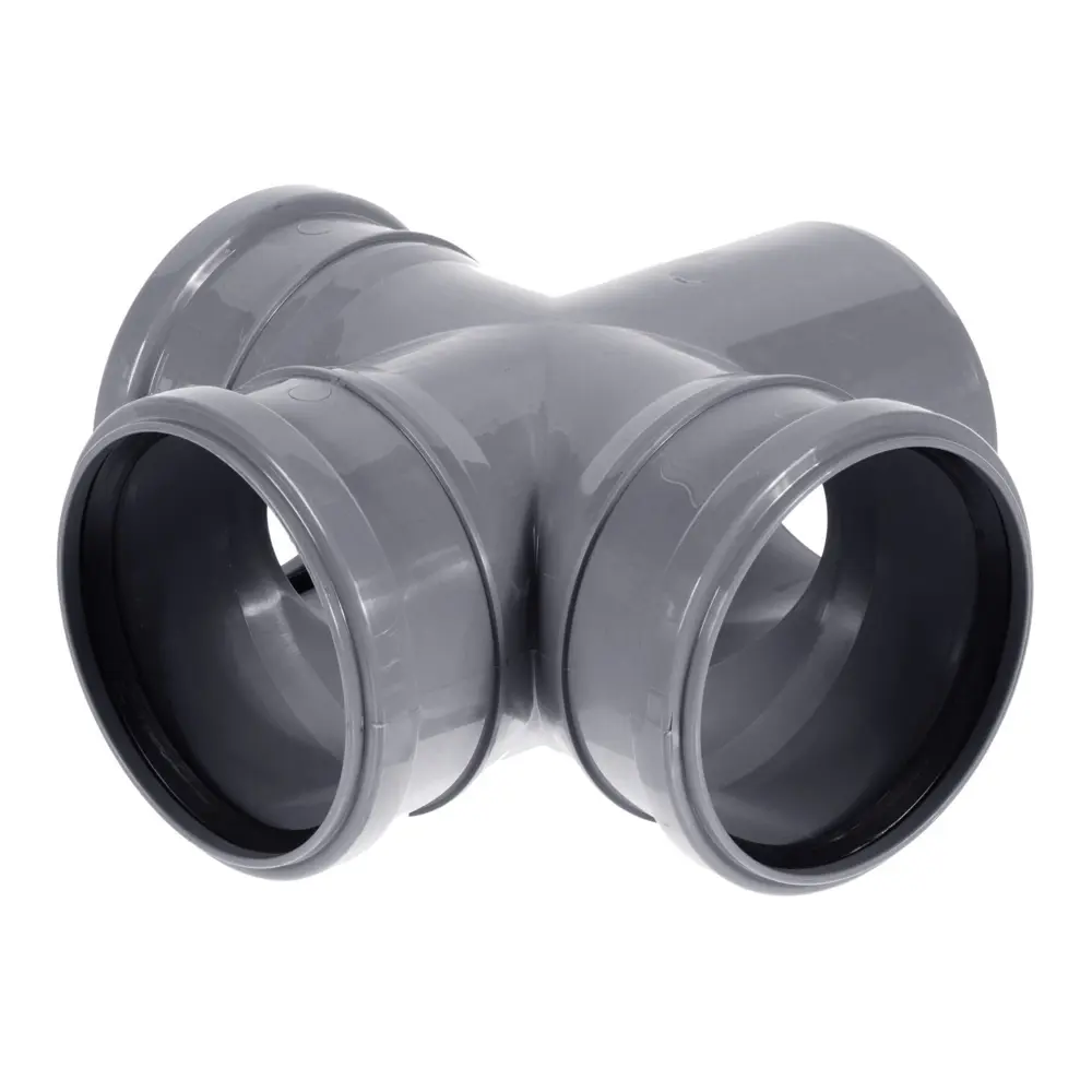 Крестовина канализационная Политэк 110 мм для разветвления труб 11011864 STLM-0001055