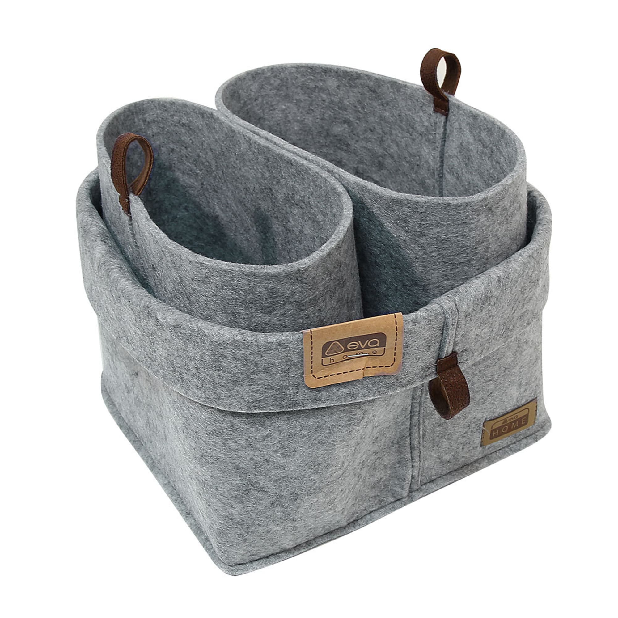 85324726 Корзинка квадратная Elegance 28x24x28 см 3 шт. нет Santreyd 