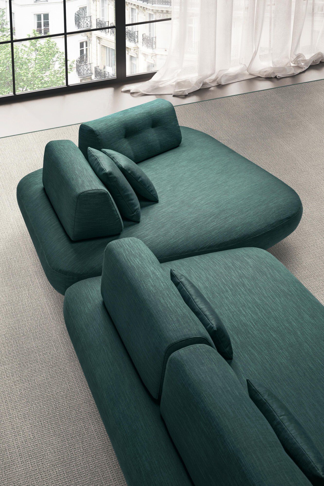 Угловой диван из ткани Lago SAND - 1153 ARCH-00118877 - Вид №2