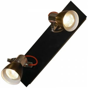 Спот настенный светодиодный на 2 лампы черный Frontino GRLSL-7401-02 LUSSOLE FRONTINO 00-3926632 Черный