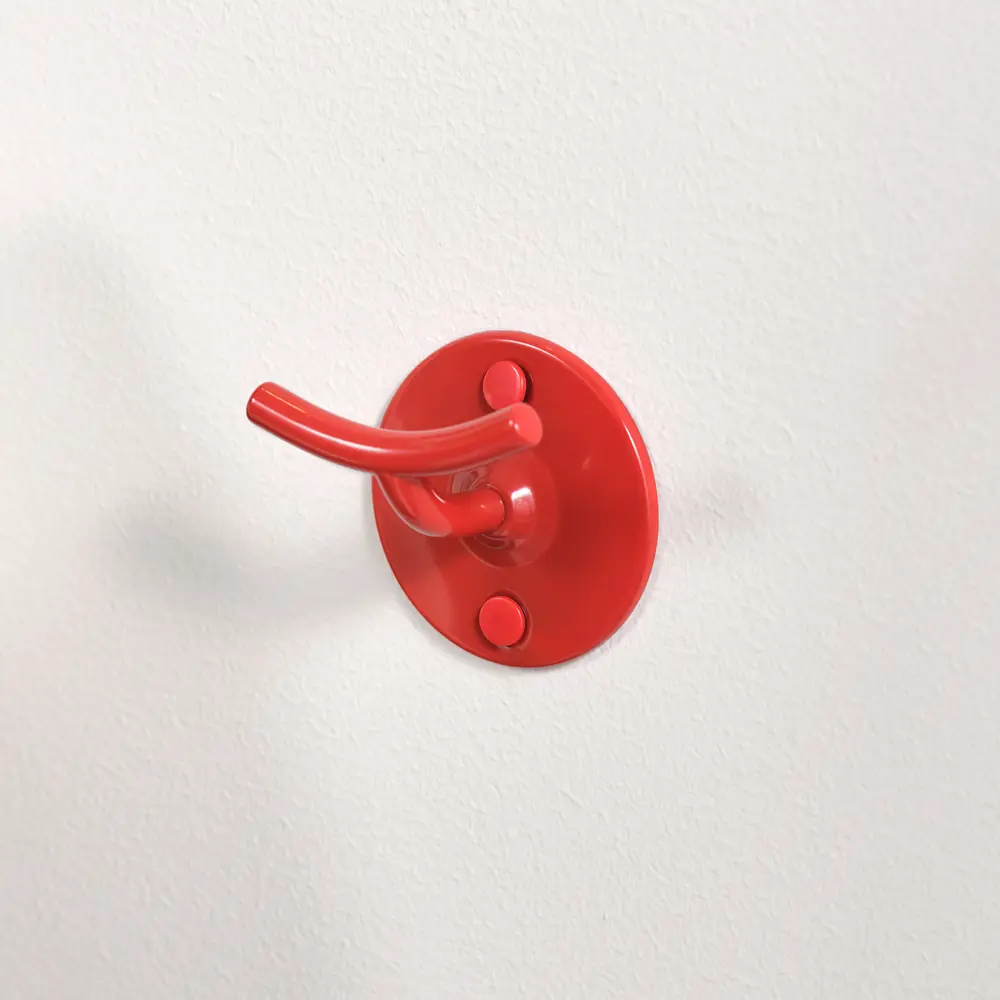 Крючок Moroshka Trud двухрожковый 6x6x4.2 см цвет красный STLM-2034284 - Вид №4