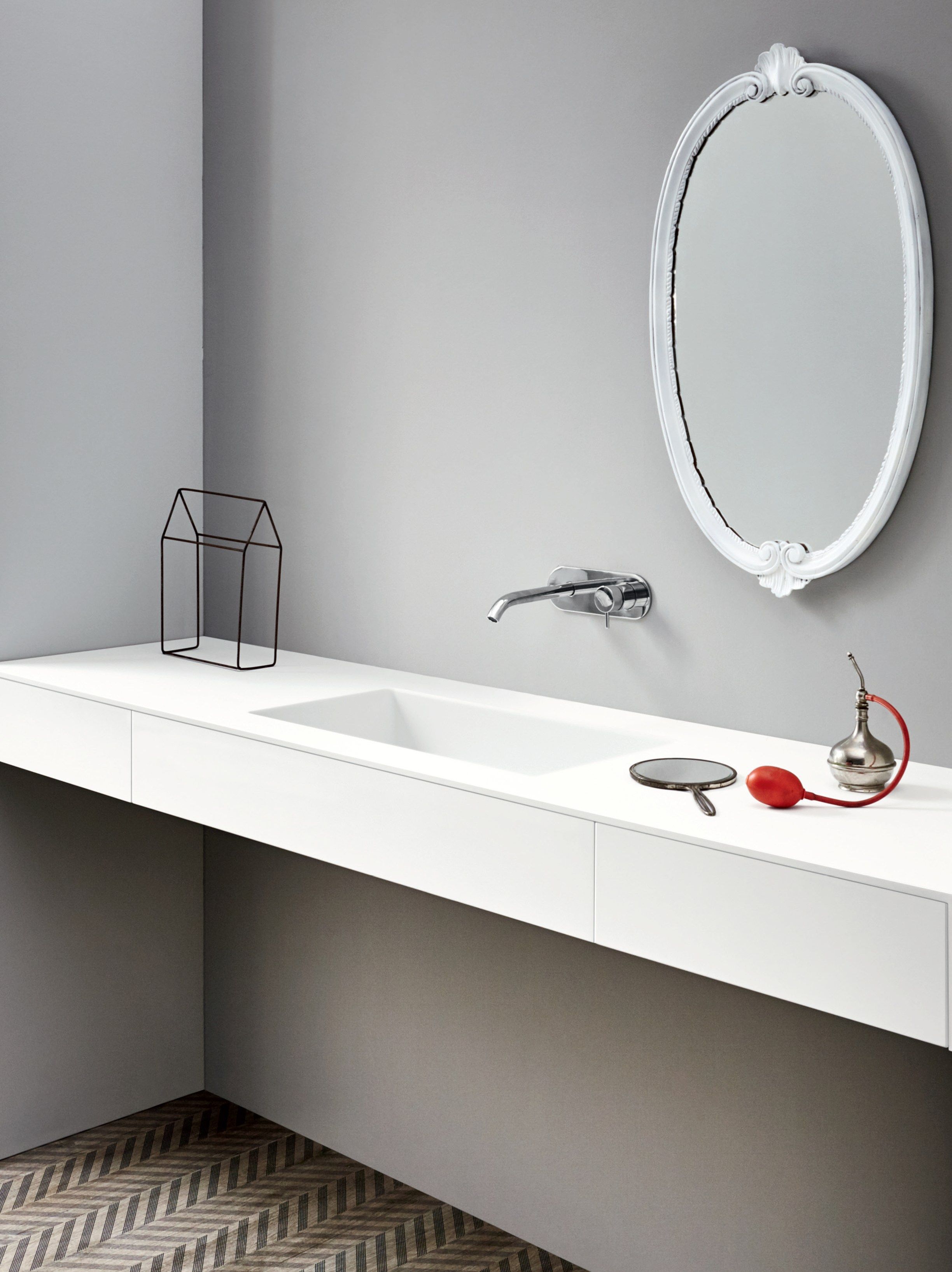 Прямоугольная раковина Corian® с столешницей Rexa уникальный ARCH-00029651 - Вид №4