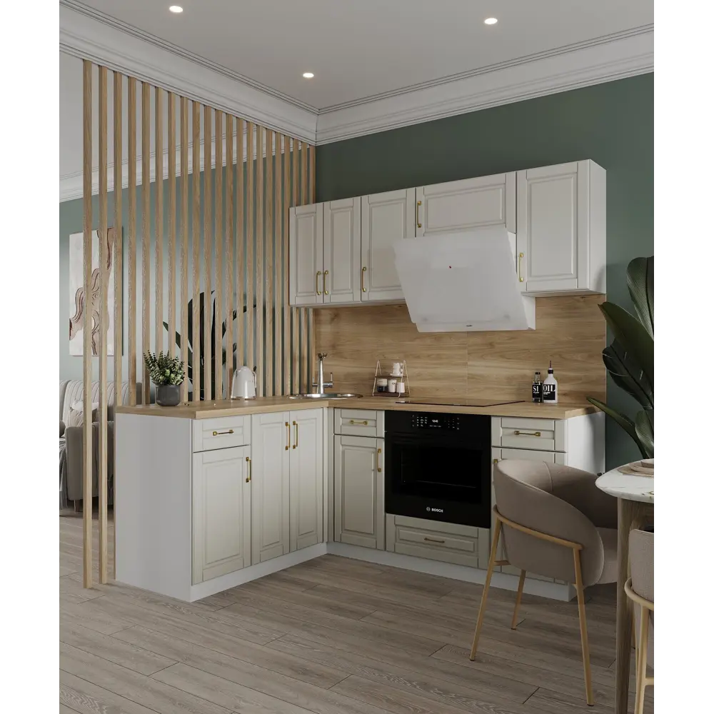 Угол для кухонного шкафа Лача 4x67.3 см Konsensa цвет белый Santreyd STLM-2129550 - Вид №6