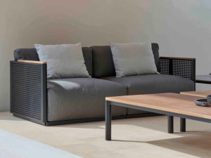 Термокрытая ткань и алюминиевый садовый диван