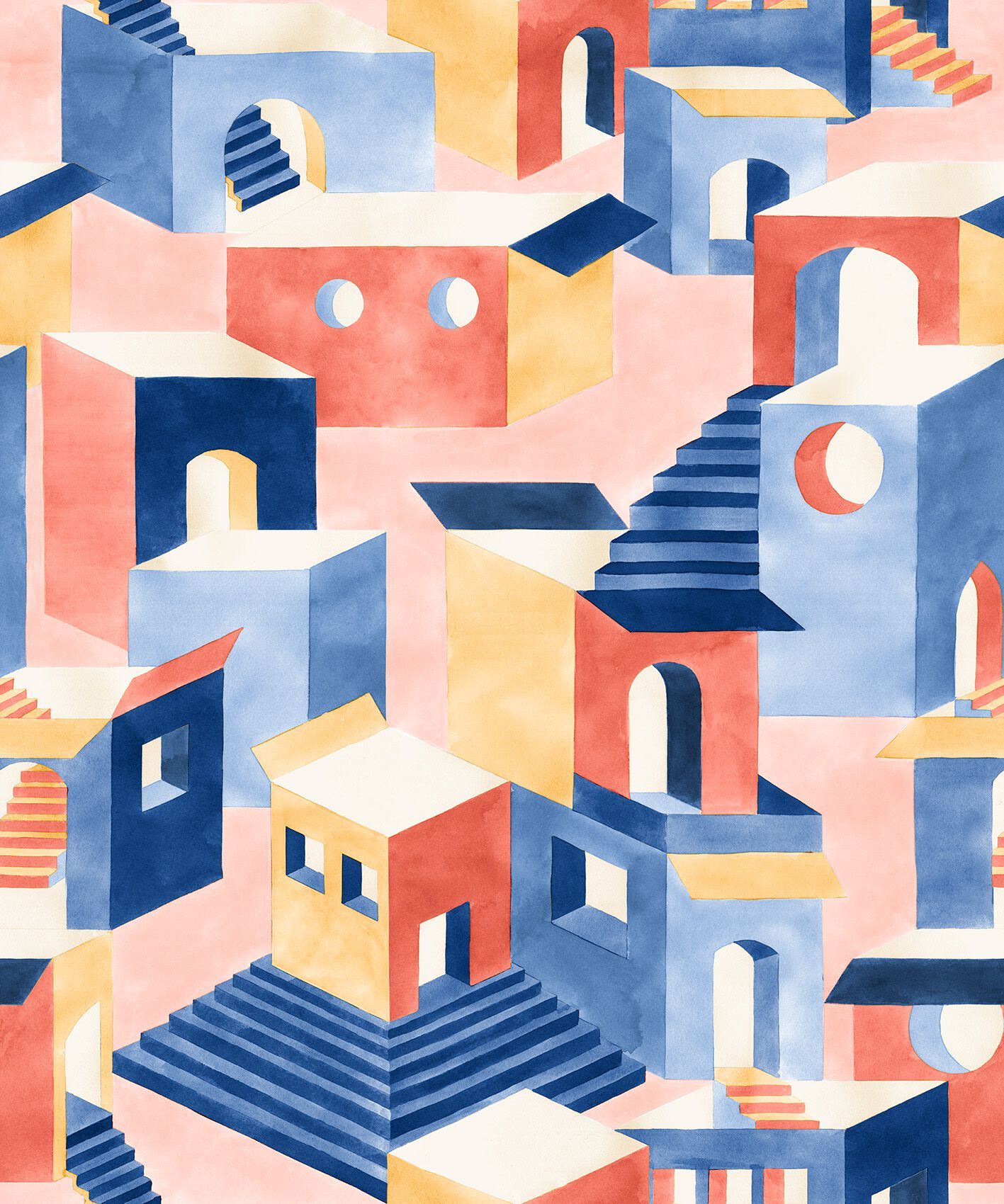 Обои с рисунком Jannelli&Volpi CHORA ARCH-00087574 - Вид №2