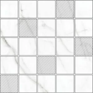 Мозаика Black & White K-60/NR(LR)/m14 White 30.7x30.7