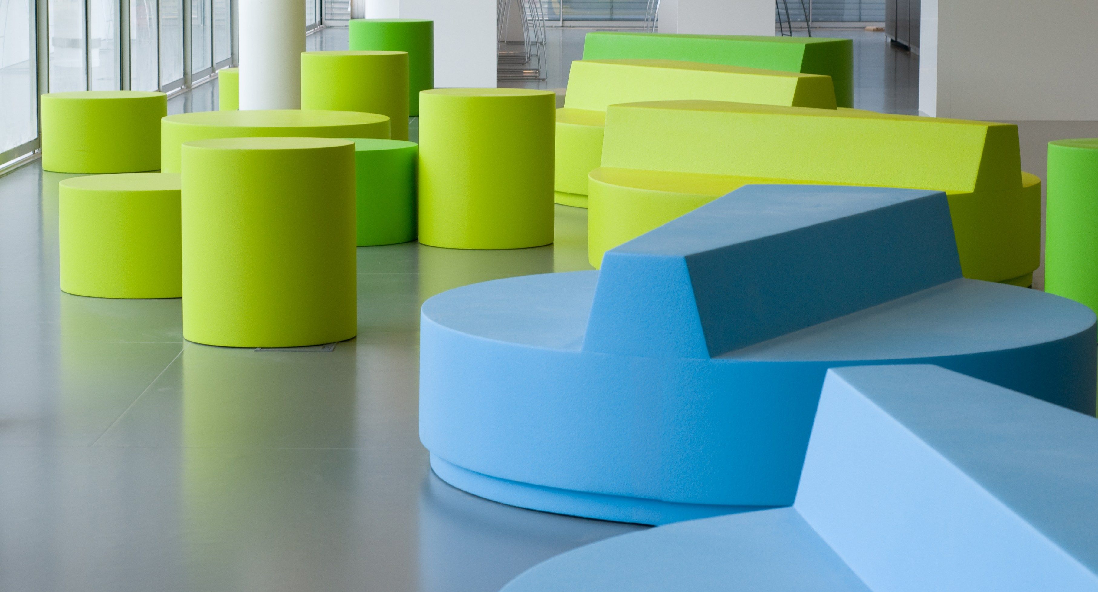 Pouf rotondo in QM Foam per contract Quinze & Milan Круглая ARCH-00081362 - Вид №1