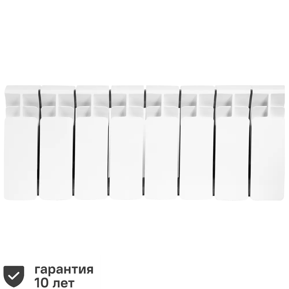 Радиатор секционный Rifar Base 200/100 биметалл 8 секций боковое подключение цвет белый B200 STLM-2018824