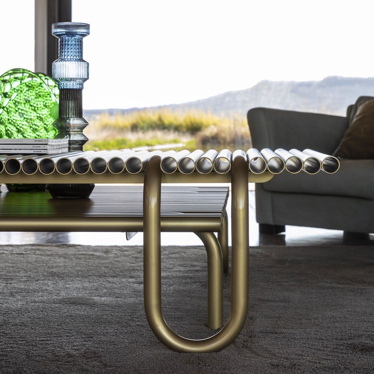 Квадратный металлический журнальный столик Mogg Pipelines ARCH-00004949 - Вид №3