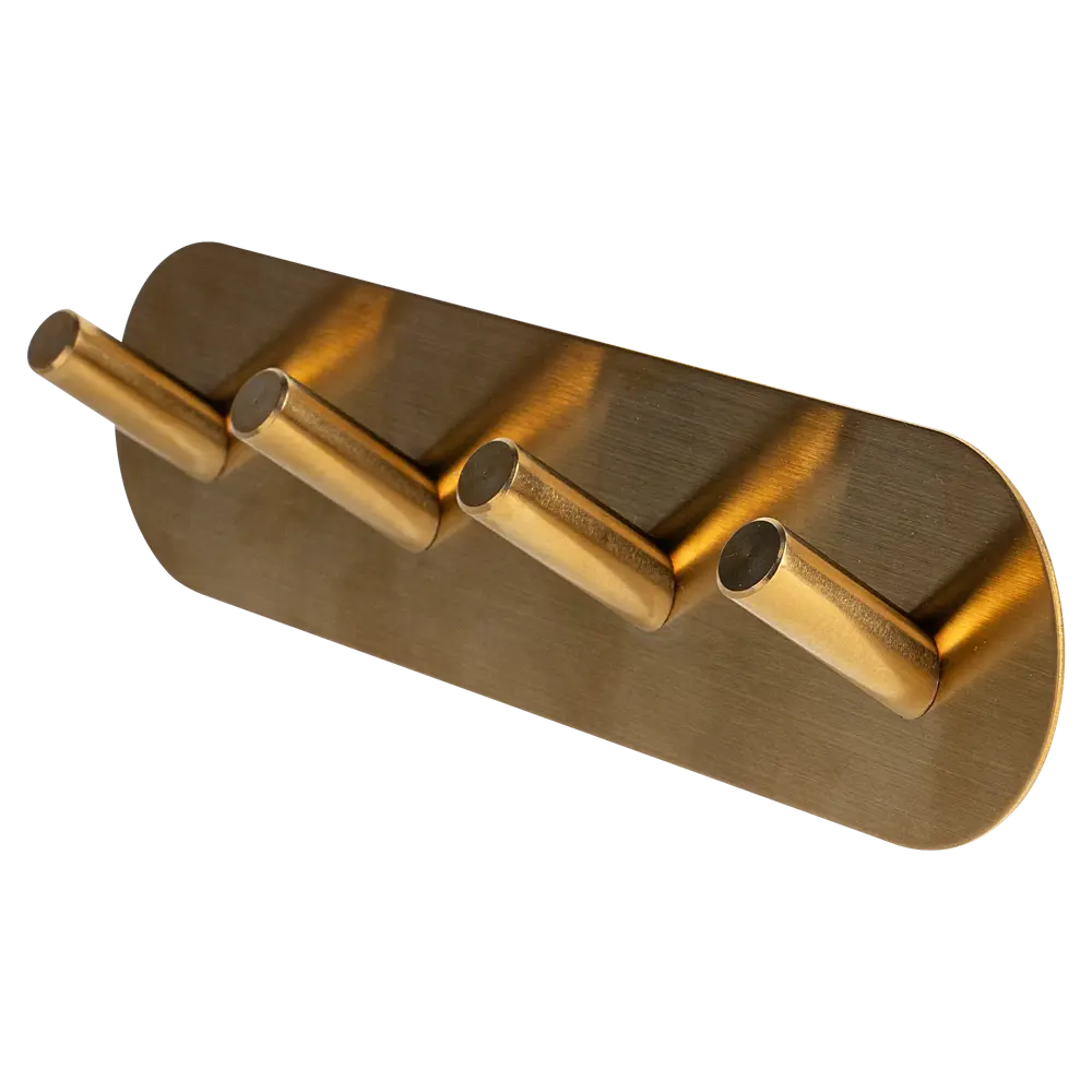 Крючок самоклеящийся Vidage Алис металлический четверной цвет золото STLM-2009969