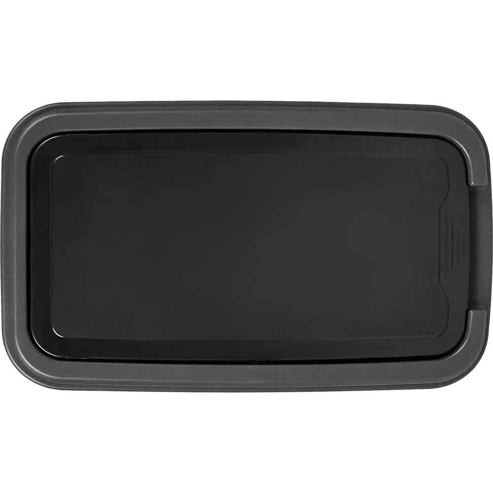 Бак для мусора Delinia с откидной крышкой 25 л полипропилен цвет черный STLM-2032269 - Вид №4