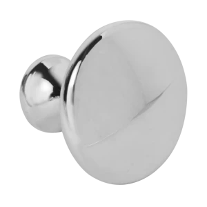 Мебельная ручка-кнопка 161 25x30 мм цвет хром
