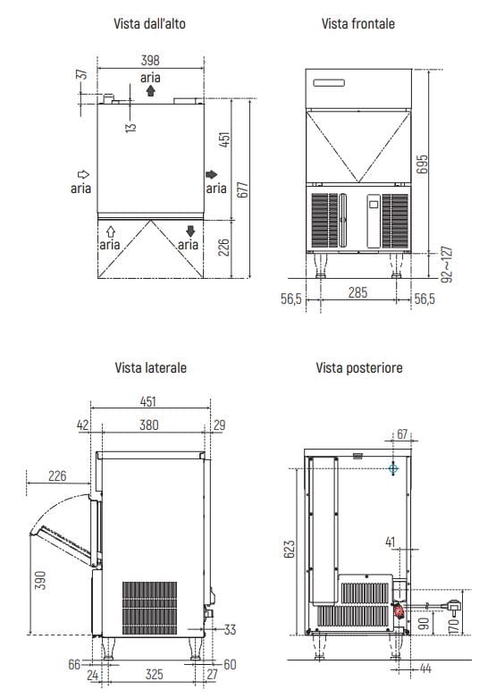 Льдогенератор с воздушным охлаждением Hoshizaki IM-30CPE ARCH-00060994 - Вид №1