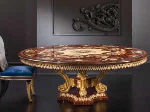 Rozzoni Круглый деревянный стол для гостиной Roma
