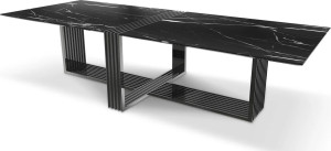 Черный обеденный стол XL LUXXU Vertigo