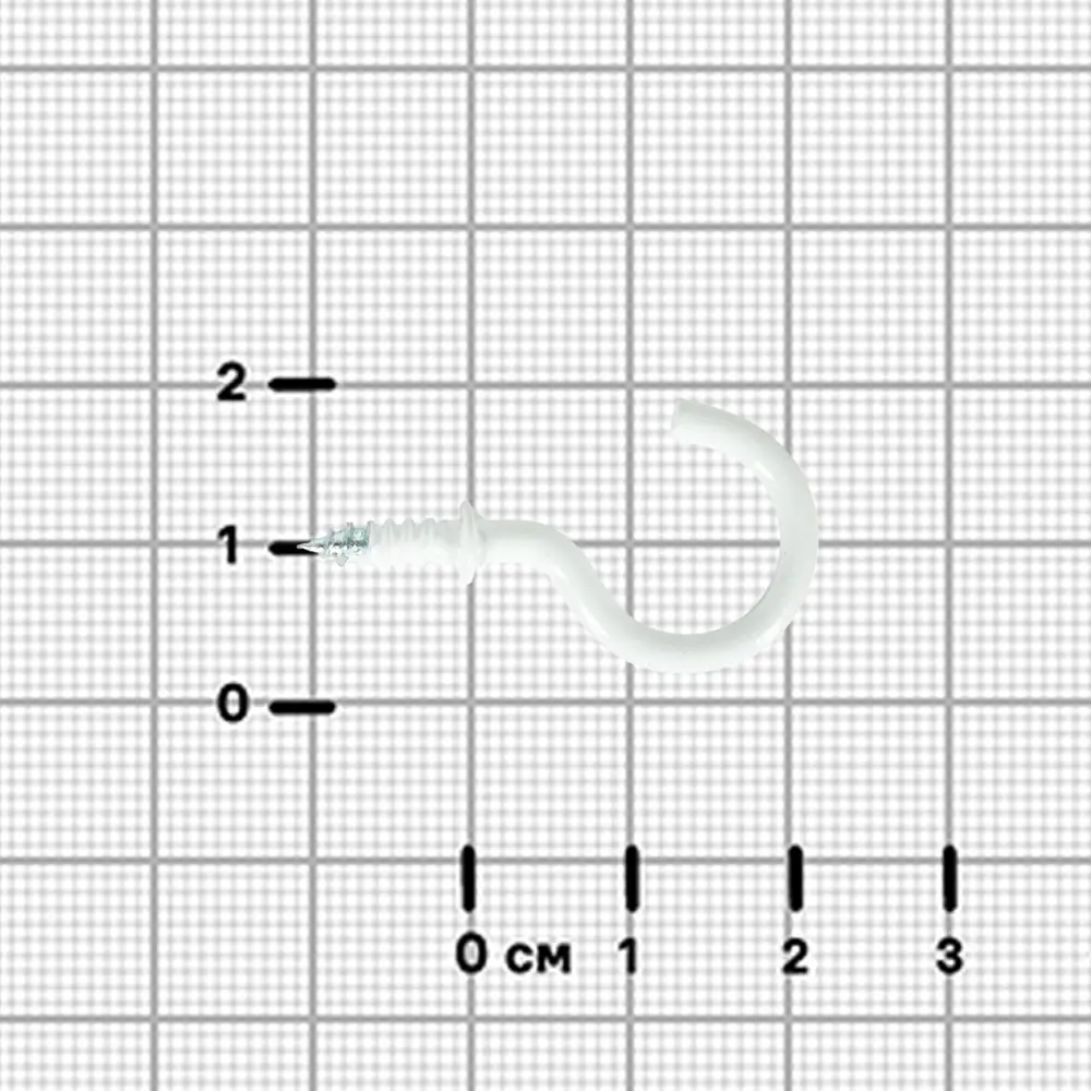 Шуруп-крюк 3x22 мм сталь RAL9005 10 шт Santreyd STLM-2202790 - Вид №1