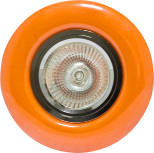 90647137 Светильник точечный встраиваемый FT 820 Or под отверстие 58 мм 4 м² цвет хром/оранжевый STLM-0322236 DE FRAN