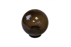 16154296 Уличный светильник-шар с основанием, 200мм, рассеиватель , призма, дымчатый 11-77 Apeyron ПММА