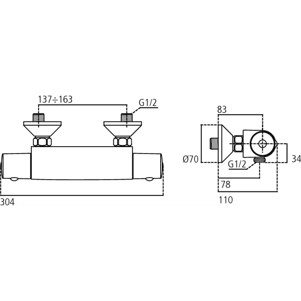 Термостат для душа Ideal Standard Ceratherm A6367AA цвет хром STLM-2004195 - Вид №4