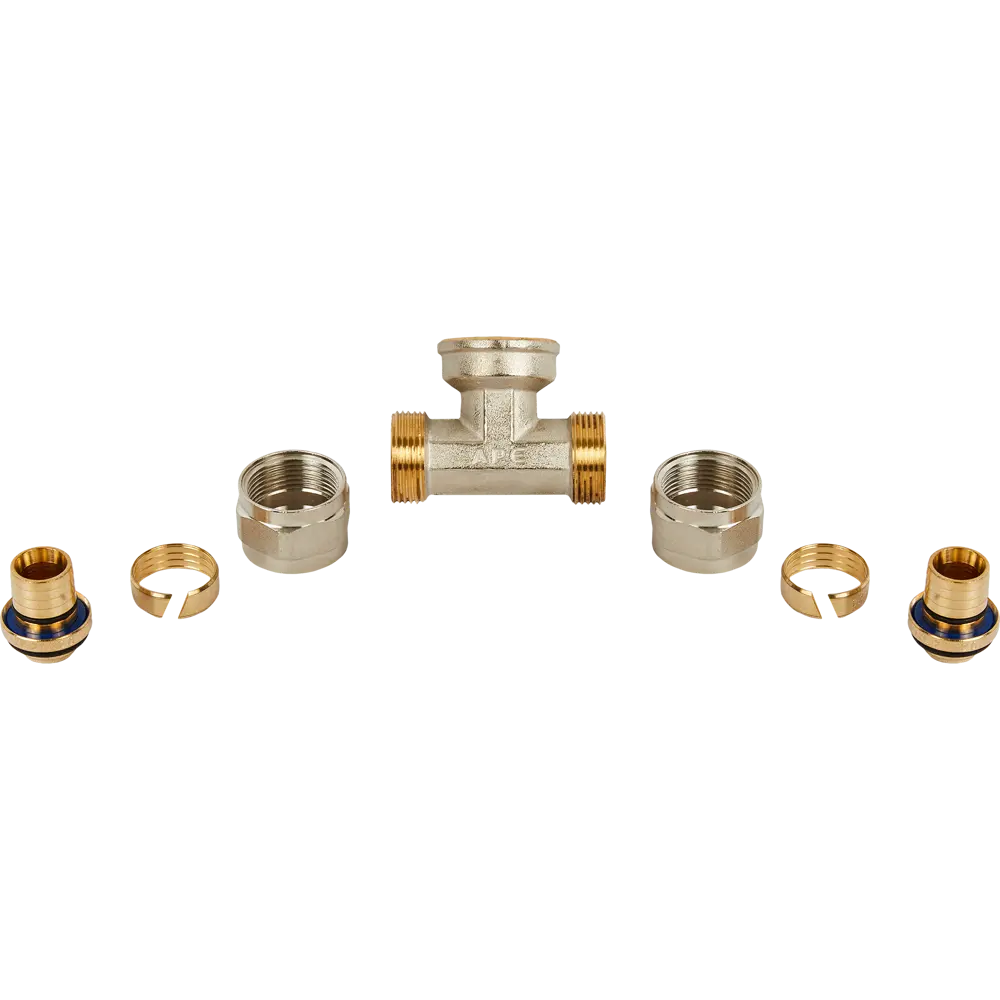 Тройник обжимной Stout 3/4"×20 мм для систем водоснабжения 82306107 STLM-1452676 - Вид №2