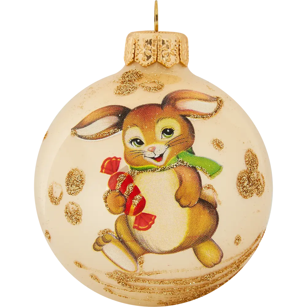 85178272 Шар Кролик КУ-65-224199 Коломеев 6.5x7 см STLM-1499679 Santreyd 