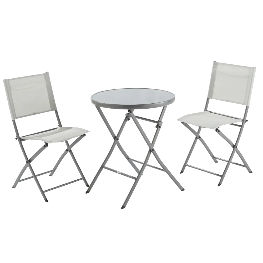 Стул Naterial Emys Origami складной 52x42x83 см сталь светло-серый STLM-2123743 - Вид №8