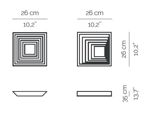 Пустые квадратные пробки OTQ геометрическая ARCH-00037933 - Вид №3