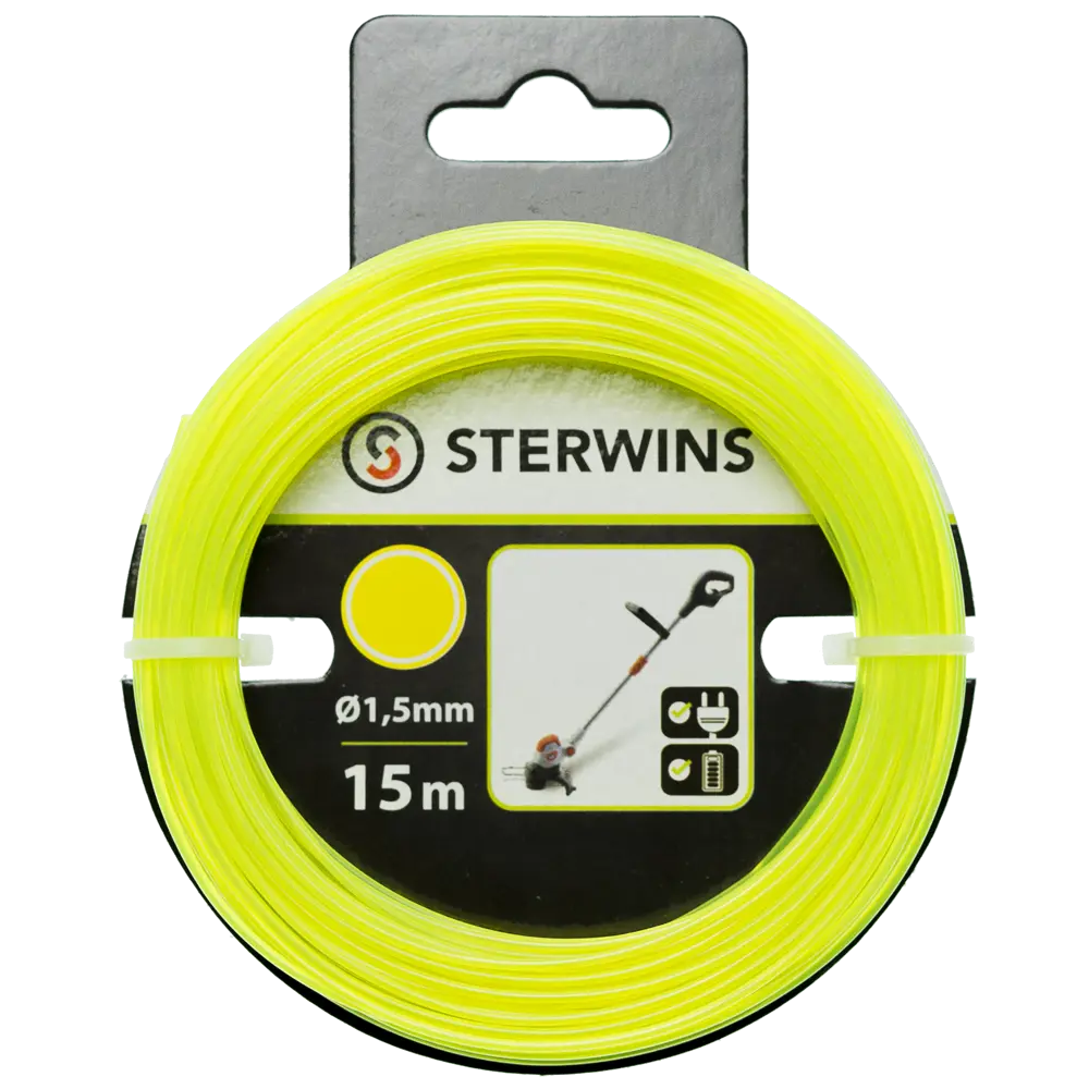 Леска для триммера Sterwins ø1.5 мм 15 м круглая STLM-2037033