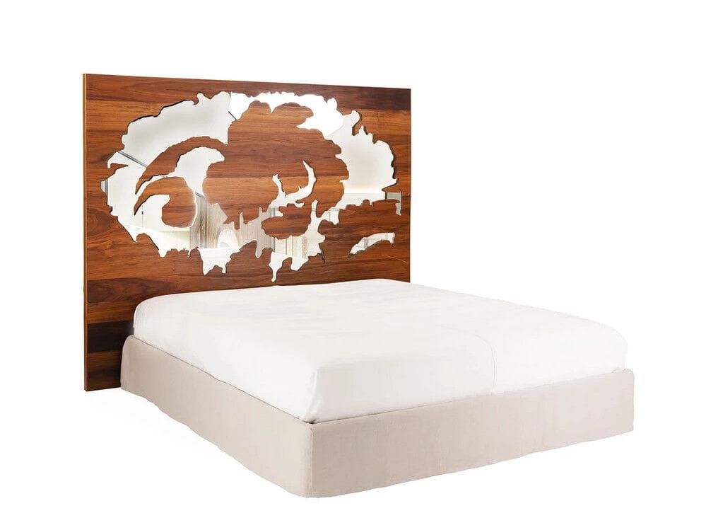 Деревянная двуспальная кровать с высоким изголовьем Lando DAMASCO ARCH-00034411 - Вид №3