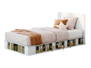 Односпальная кровать из МДФ