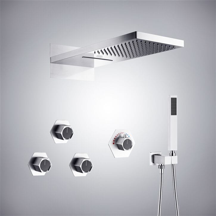 Термостатический встраиваемый душевой набор с насадкой для душа Fontana Showers питьевой фонтанчик ARCH-00137370 - Вид №2