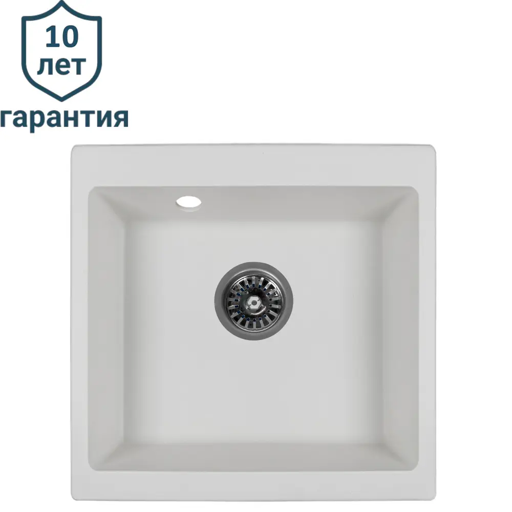 Кухонная мойка DELINIA Quartz 51×51 см с шумопоглощением 87795684 STLM-0075725 - Вид №1