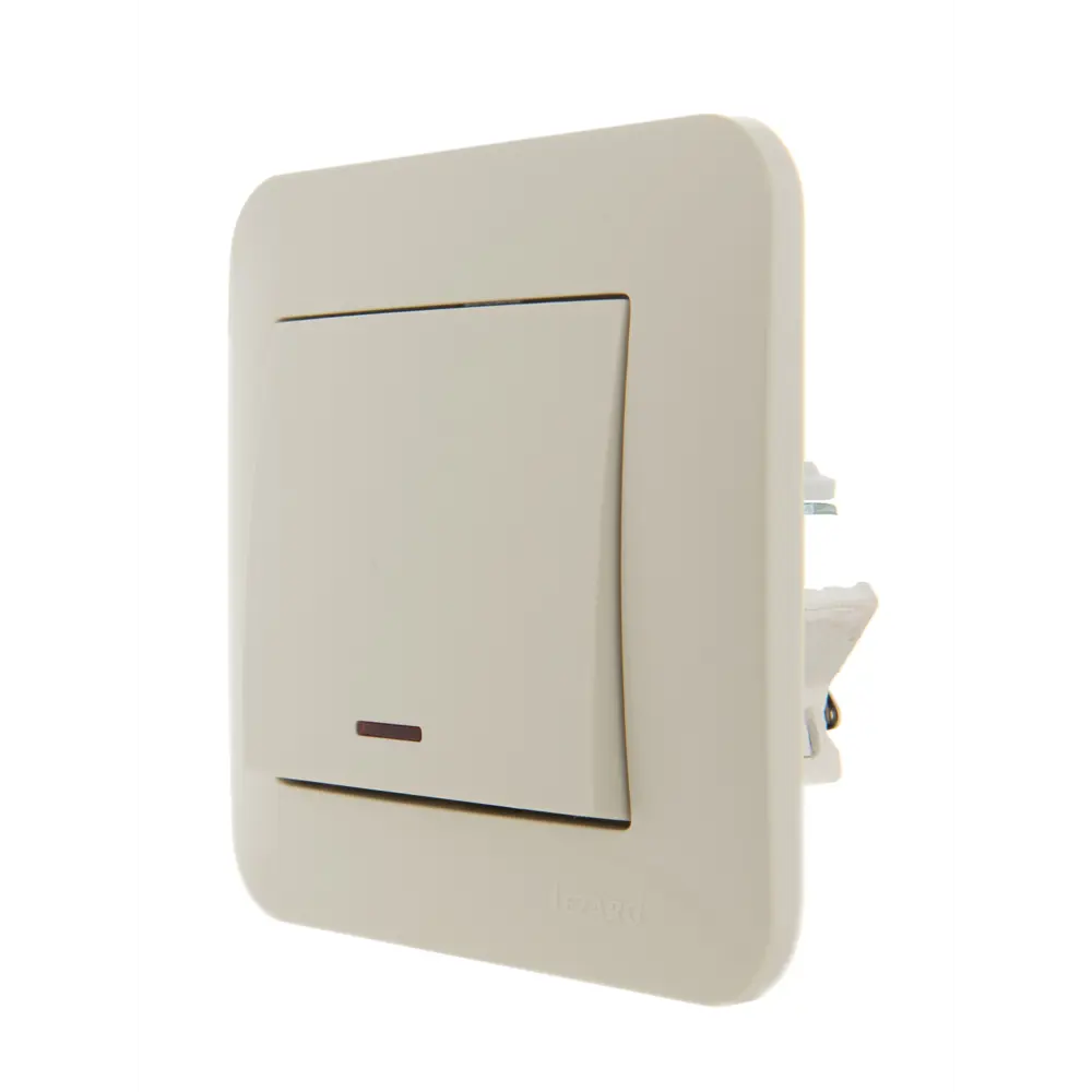 Выключатель Lezard Karina с подсветкой цвет кремовый STLM-2179112 - Вид №5