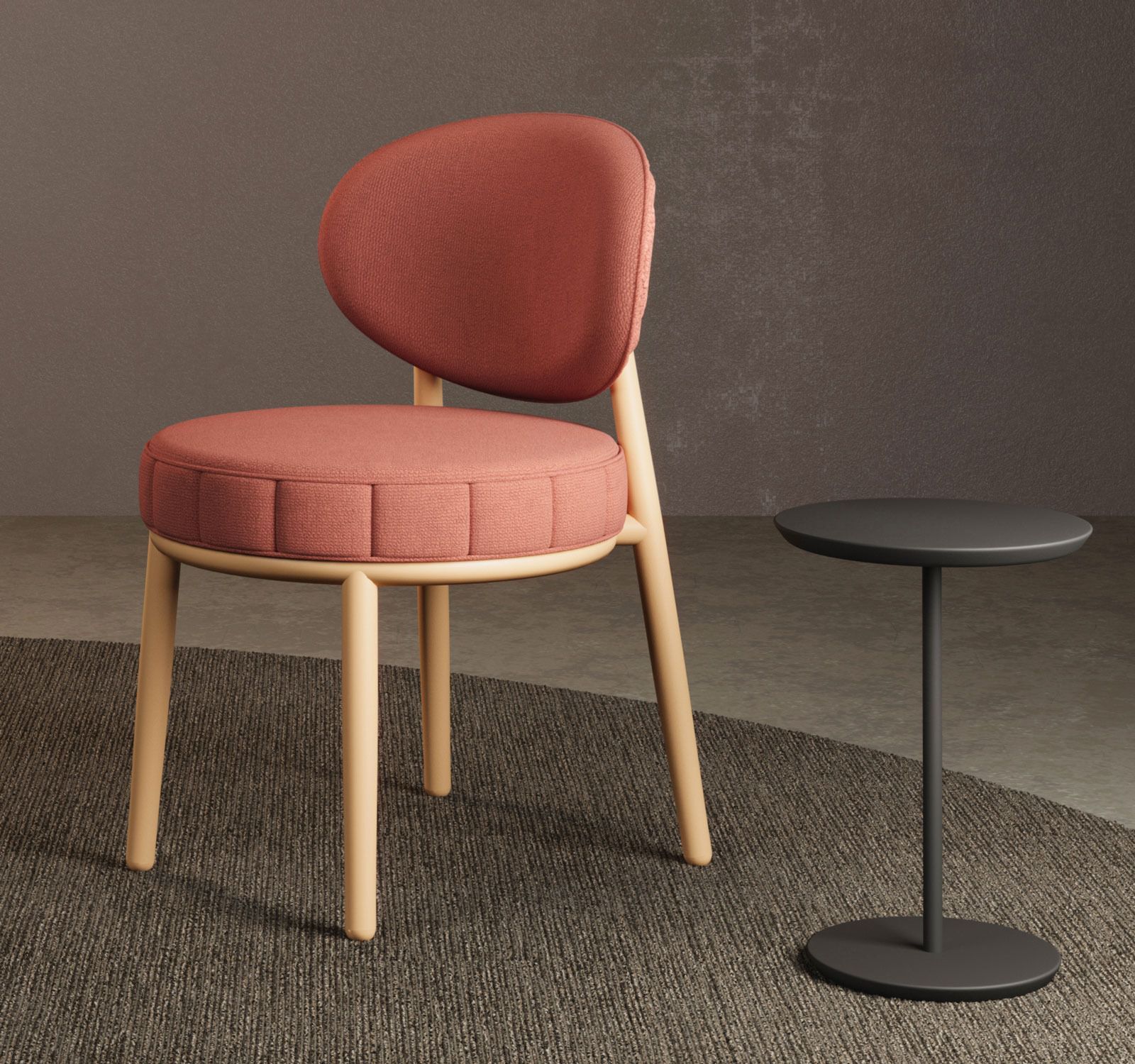 Мягкий стул из ткани JOB’S Daisy ARCH-00137124 - Вид №8