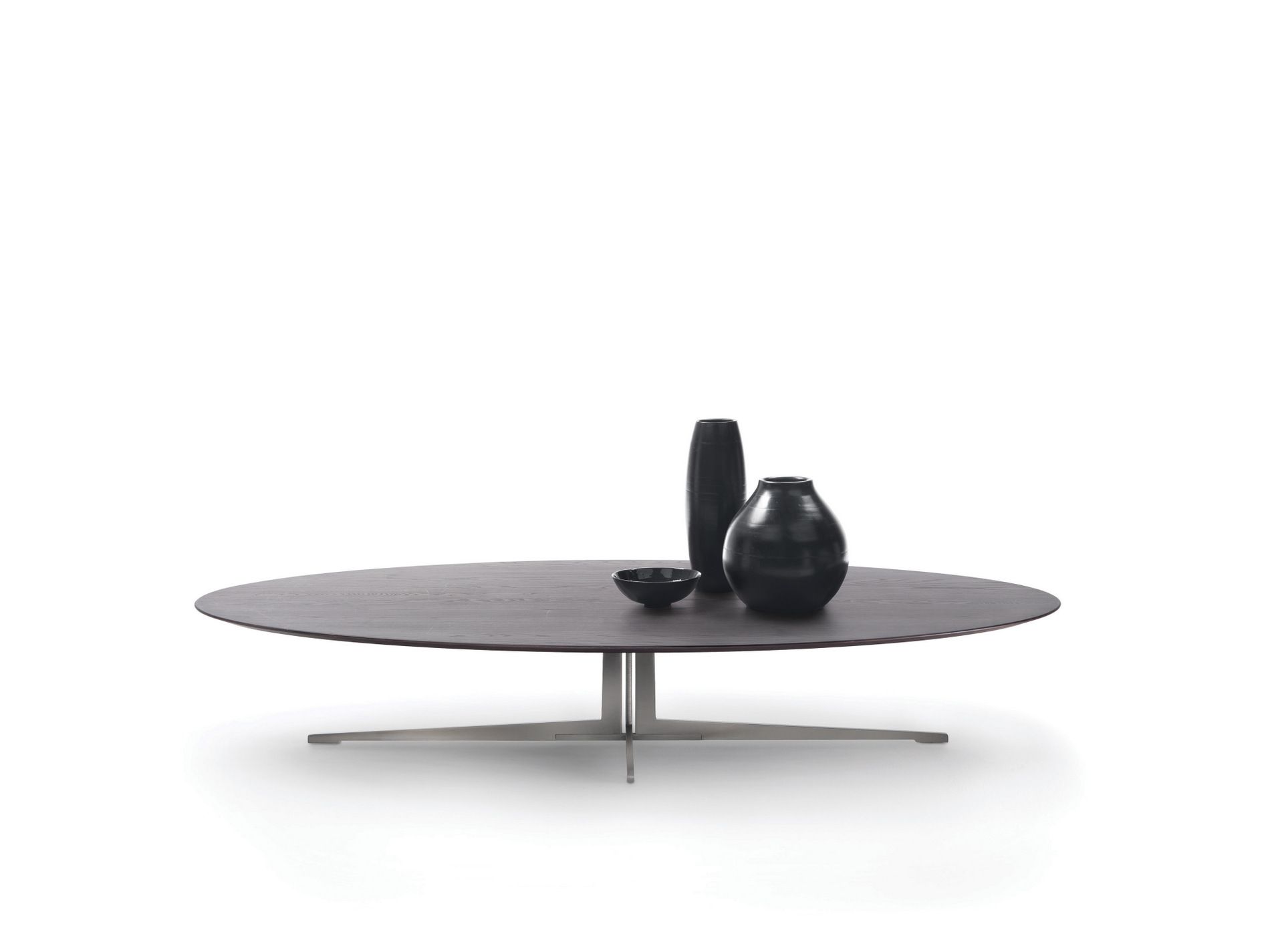 Деревянный овальный журнальный столик Flexform ARCH-00109946