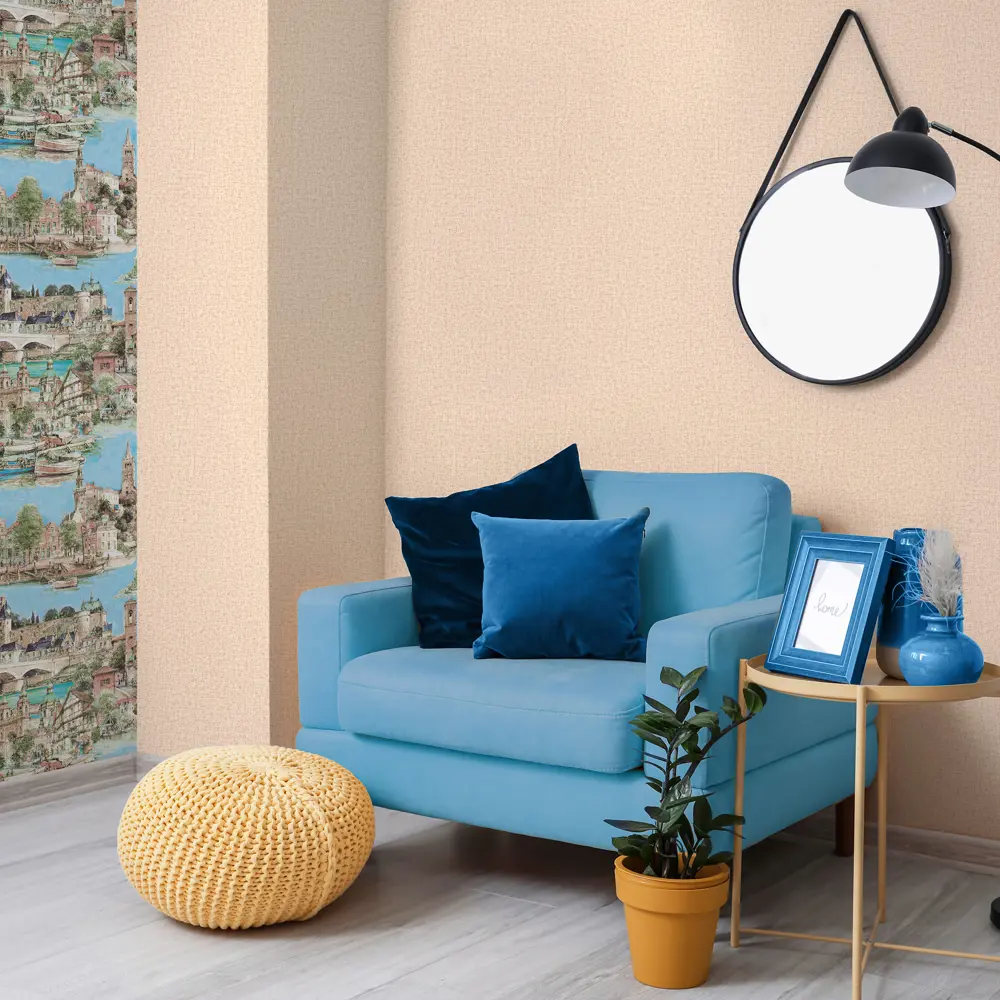 Обои флизелиновые Wall Decor бежевые 1.06 м 75072-62 Амстердам STLM-2062266 - Вид №3
