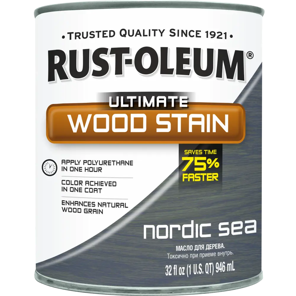 Масло тонирующее Ultimate цвет северное море 0.946 л RUST-OLEUM STLM-2047959 - Вид №1