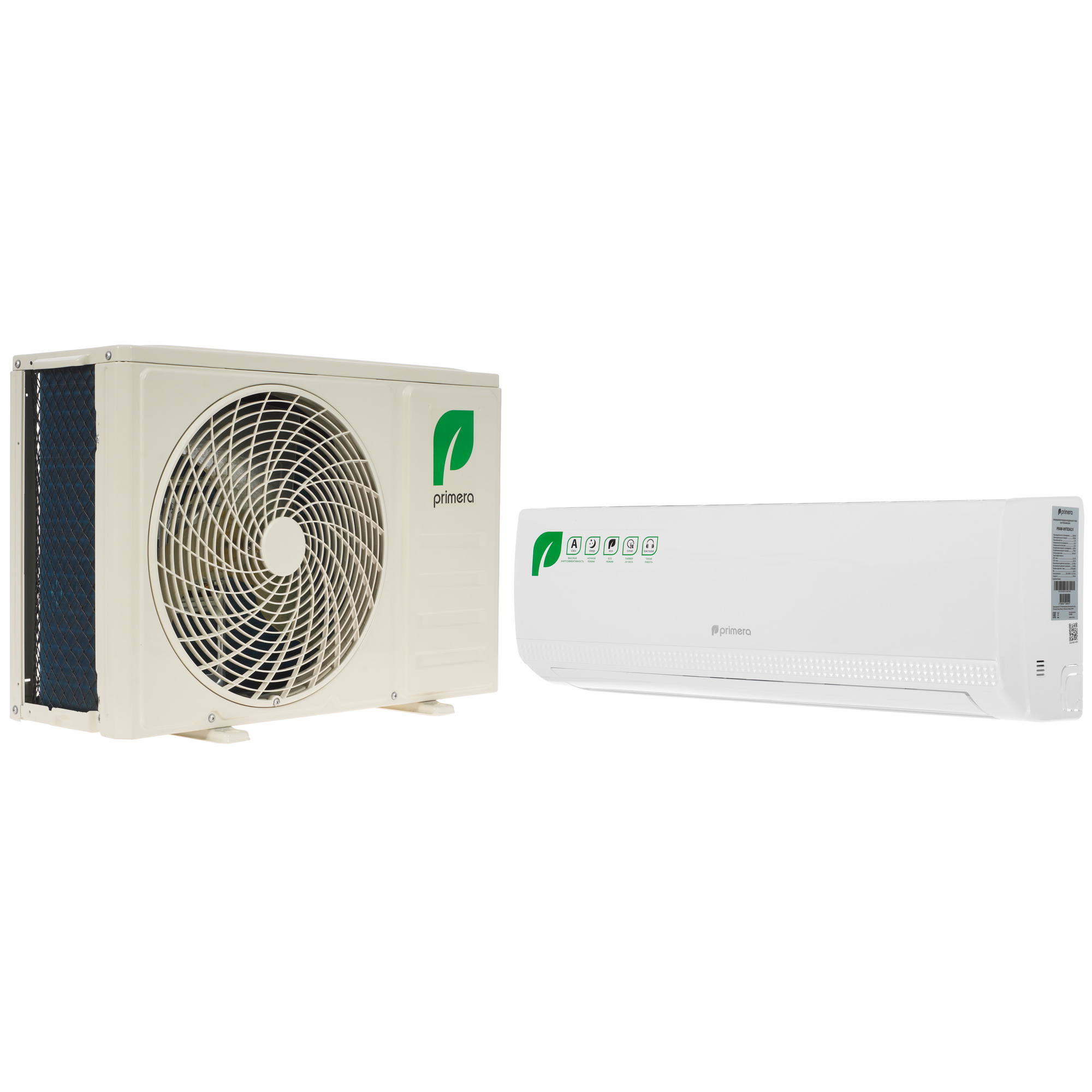 5370327 Кондиционер настенный сплит-система Primera PRAW-09TEDA2/I/PRAW-09TEDA2/O белый STDN-0064573