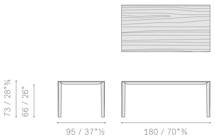 Деревянный прямоугольный стол Poltrona Frau коллекция-столы и стулья ARCH-00129483 - Вид №6